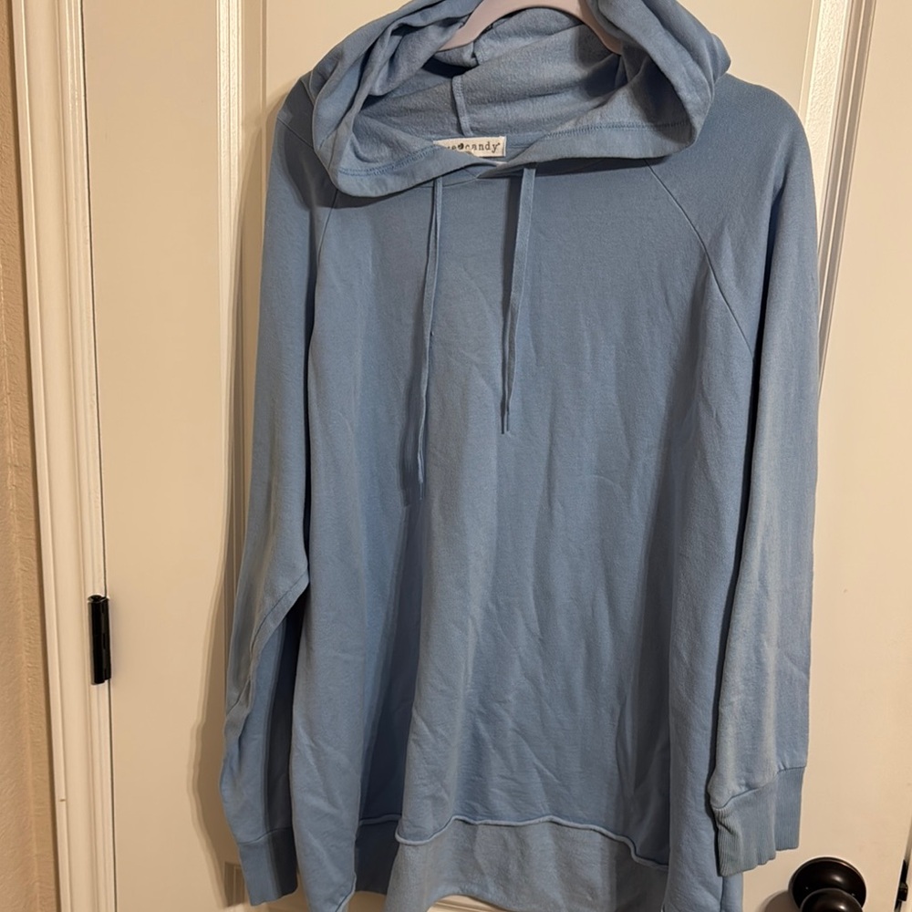 Blue Hoodie Sweater